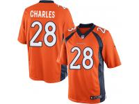 Men's Limited Jamaal Charles #28 Nike Orange Home Jersey - NFL Denver Broncos