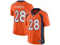 Men's Limited Jamaal Charles #28 Nike Orange Home Jersey - NFL Denver Broncos Vapor Untouchable