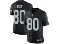Men's Limited Jerry Rice #80 Nike Black Home Jersey - NFL Oakland Raiders Vapor Untouchable