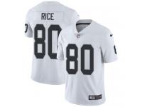 Men's Limited Jerry Rice #80 Nike White Road Jersey - NFL Oakland Raiders Vapor Untouchable