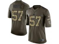 Men's Limited Jon Bostic #57 Nike Green Jersey - NFL Indianapolis Colts Salute to Service