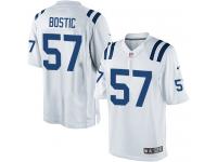 Men's Limited Jon Bostic #57 Nike White Road Jersey - NFL Indianapolis Colts