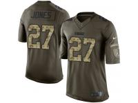 Men's Limited Josh Jones #27 Nike Green Jersey - NFL Green Bay Packers Salute to Service