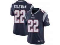 Men's Limited Justin Coleman #22 Nike Navy Blue Home Jersey - NFL New England Patriots Vapor Untouchable