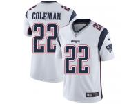 Men's Limited Justin Coleman #22 Nike White Road Jersey - NFL New England Patriots Vapor Untouchable
