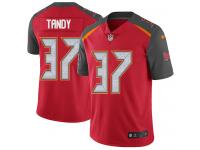 Men's Limited Keith Tandy #37 Nike Red Home Jersey - NFL Tampa Bay Buccaneers Vapor Untouchable