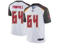 Men's Limited Kevin Pamphile #64 Nike White Road Jersey - NFL Tampa Bay Buccaneers Vapor