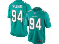 Men's Limited Mario Williams Aqua Green Jersey Home #94 NFL Miami Dolphins Nike