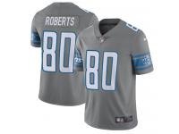 Men's Limited Michael Roberts #80 Nike Steel Jersey - NFL Detroit Lions Rush