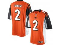 Men's Limited Mike Nugent #2 Nike Orange Alternate Jersey - NFL Cincinnati Bengals Vapor Untouchable