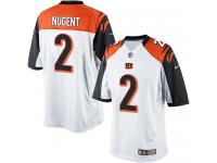 Men's Limited Mike Nugent #2 Nike White Road Jersey - NFL Cincinnati Bengals Vapor Untouchable