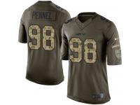 Men's Limited Mike Pennel #98 Nike Green Jersey - NFL New York Jets Salute to Service
