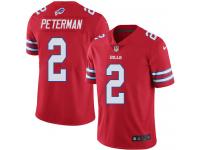 Men's Limited Nathan Peterman #2 Nike Red Jersey - NFL Buffalo Bills Rush