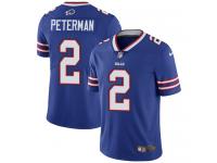 Men's Limited Nathan Peterman #2 Nike Royal Blue Home Jersey - NFL Buffalo Bills Vapor Untouchable