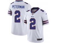 Men's Limited Nathan Peterman #2 Nike White Road Jersey - NFL Buffalo Bills Vapor Untouchable