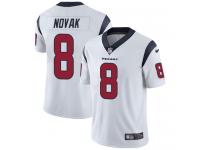 Men's Limited Nick Novak #8 Nike White Road Jersey - NFL Houston Texans Vapor Untouchable