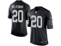 Men's Limited Obi Melifonwu #20 Nike Black Home Jersey - NFL Oakland Raiders