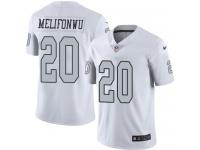Men's Limited Obi Melifonwu #20 Nike White Jersey - NFL Oakland Raiders Rush