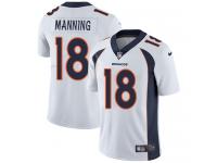 Men's Limited Peyton Manning #18 Nike White Road Jersey - NFL Denver Broncos Vapor Untouchable