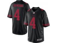 Men's Limited Phil Dawson Black Jersey Alternate #4 NFL San Francisco 49ers Nike