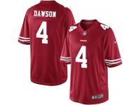 Men's Limited Phil Dawson Red Jersey Home #4 NFL San Francisco 49ers Nike