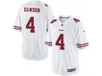 Men's Limited Phil Dawson White Jersey Road #4 NFL San Francisco 49ers Nike