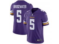 Men's Limited Teddy Bridgewater #5 Nike Purple Home Jersey - NFL Minnesota Vikings Vapor Untouchable