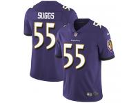 Men's Limited Terrell Suggs #55 Nike Purple Home Jersey - NFL Baltimore Ravens Vapor Untouchable