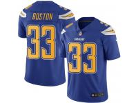 Men's Limited Tre Boston #33 Nike Electric Blue Jersey - NFL Los Angeles Chargers Rush
