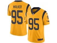Men's Limited Tyrunn Walker #95 Nike Gold Jersey - NFL Los Angeles Rams Rush