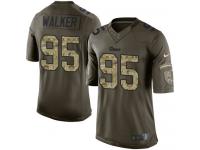 Men's Limited Tyrunn Walker #95 Nike Green Jersey - NFL Los Angeles Rams Salute to Service