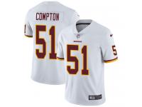 Men's Limited Will Compton #51 Nike White Road Jersey - NFL Washington Redskins Vapor Untouchable