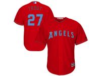 Men's Los Angeles Angels of Anaheim Mike Trout Majestic Scarlet Fashion 2016 Father's Day Cool Base Replica Jersey