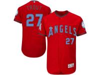 Men's Los Angeles Angels of Anaheim Mike Trout Majestic Scarlet Fashion 2016 Father's Day Flex Base Jersey