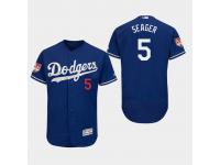 Men's Los Angeles Dodgers 2019 Spring Training Corey Seager Flex Base Jersey Royal
