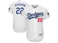 Men's Los Angeles Dodgers Clayton Kershaw Majestic White 2017 MLB All-Star Game Authentic Flex Base Jersey