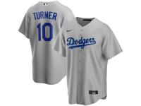 Men's Los Angeles Dodgers Justin Turner Nike Gray Alternate 2020 Player Jersey