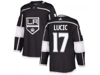 Men's Los Angeles Kings #17 Milan Lucic adidas Black Authentic Jersey