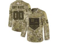 Men's Los Angeles Kings Adidas Customized Limited 2019 Camo Salute to Service Jersey