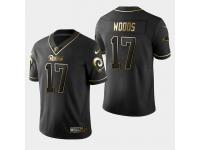 Men's Los Angeles Rams #17 Robert Woods Golden Edition Vapor Untouchable Limited Jersey - Black
