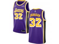 Men's Magic Johnson  Purple Nike Jersey NBA Los Angeles Lakers #32 Statement Edition