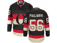 Men's Magnus Paajarvi Authentic Black Reebok Jersey NHL Ottawa Senators #56 Third