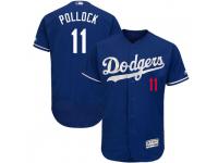 Men's Majestic A.J. Pollock Los Angeles Dodgers Royal Flex Base Alternate Collection Jersey