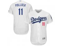 Men's Majestic A.J. Pollock Los Angeles Dodgers White Flex Base Home Collection Jersey