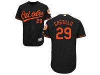 Men's Majestic Baltimore Orioles #29 Welington Castillo Black Flexbase Authentic Collection MLB Jersey