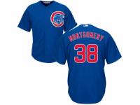 Men's Majestic Chicago Cubs #38 Mike Montgomery Royal Blue Alternate Cool Base MLB Jersey