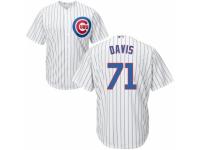 Men's Majestic Chicago Cubs #71 Wade Davis White Home Cool Base MLB Jersey