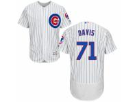 Men's Majestic Chicago Cubs #71 Wade Davis White Home Flexbase Authentic Collection MLB Jersey
