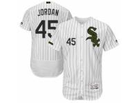Men's Majestic Chicago White Sox #45 Michael Jordan White Flexbase Authentic Collection Memorial Day MLB Jersey