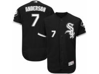 Men's Majestic Chicago White Sox #7 Tim Anderson Black Flexbase Authentic Collection MLB Jersey